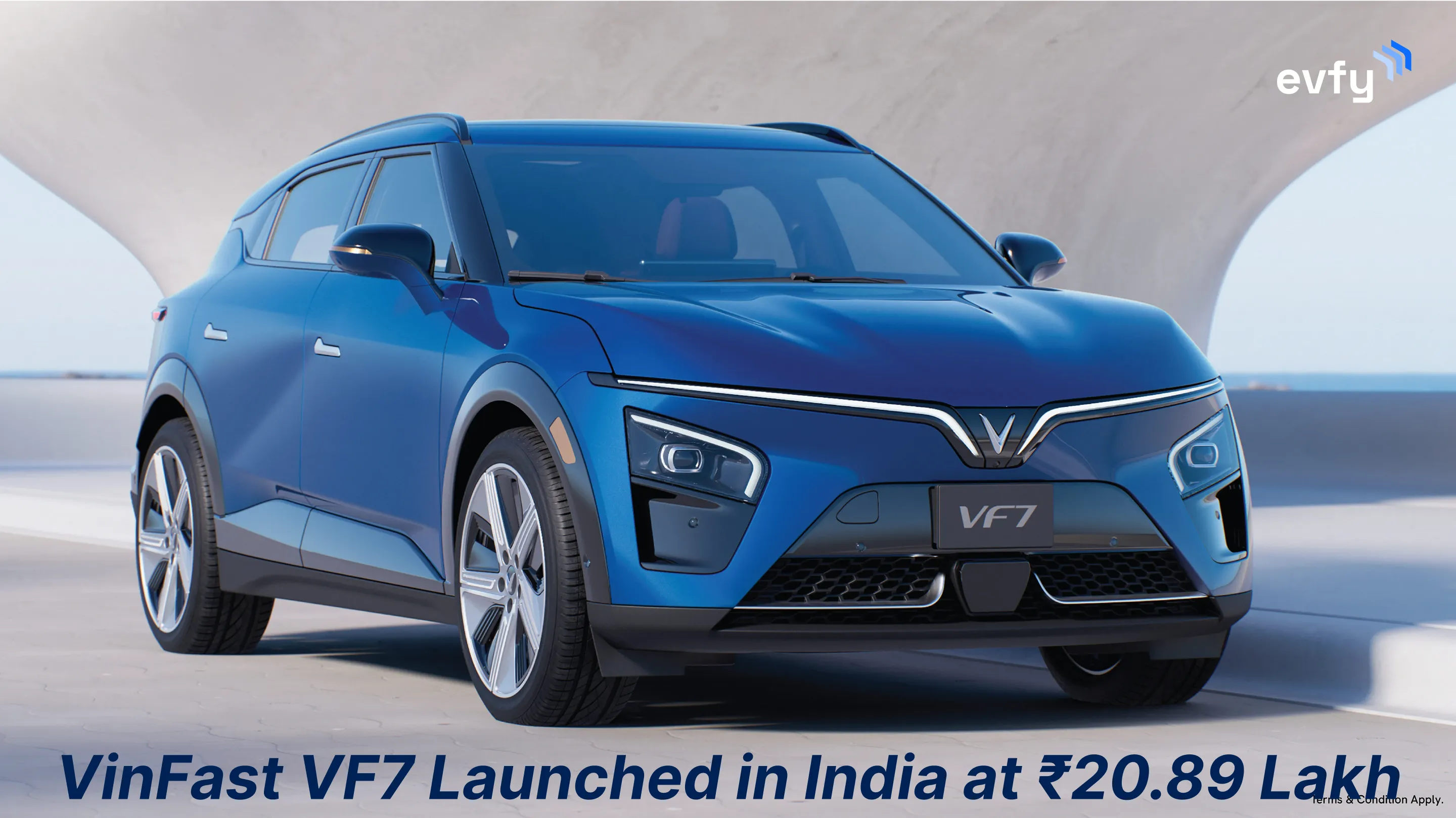 VinFast VF7 Launched in India at ₹20.89 Lakh — Price, Variants, Features, and Range